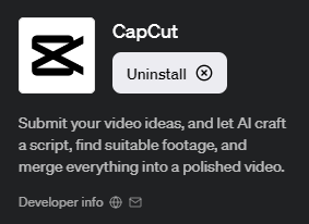 chatgpt plugin capcut video editor